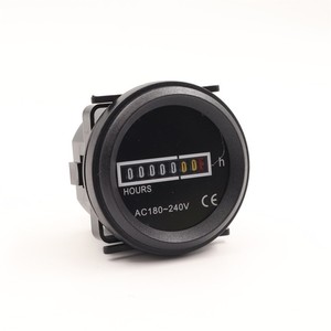 Contador de horas industrial HX TH-1 CA 180-240V para generadores y vehículos de ingeniería - Product Image 1