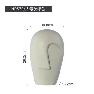 Nuovo <span class=keywords><strong>vaso</strong></span> in ceramica moderno stile minimalista nordico creativo <span class=keywords><strong>con</strong></span> <span class=keywords><strong>volto</strong></span> umano - Product Image 6