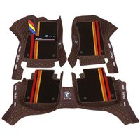 Tapis de sol de voiture intérieur automobile 5D & 7D en cuir de luxe, tapis de voiture spéciaux, tapis de sol de voiture à simple ou double couche