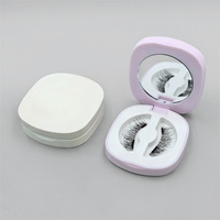 Boîte à cils blanche personnalisée vente en gros boîte d'emballage de cils en bande emballage de cils vide personnalisé pour cils magnétiques