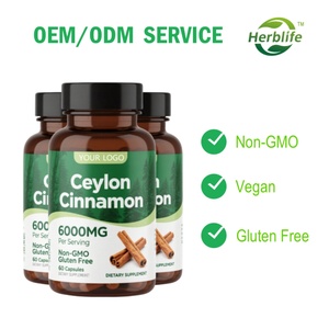 Cápsulas de Canela de Ceilán con Extracto Herbal, Suplemento de Berberina 500mg, Venta al Por Mayor OEM ODM - Product Image 2
