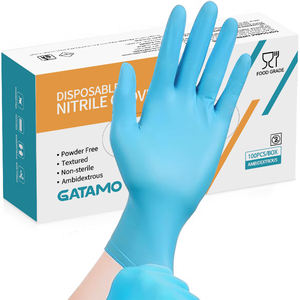 SN017 100 pièces bleu <span class=keywords><strong>sans</strong></span> poudre caja de guantes de nitrilo negros por al mayor examen dentaire gants en <span class=keywords><strong>nitrile</strong></span> <span class=keywords><strong>sans</strong></span> poudre - Product Image 1