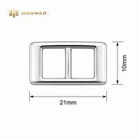 HONMEO Boucle carrée coulissante personnalisée en métal pour sangles de chaussures, sangles de sandales et sacs – Usine OEM ODM