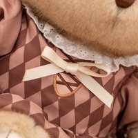 Peluche Lapin Personnalisable Adorable, Animal en Peluche Lapin Chocolat avec Vêtements, Cadeaux Kawaii, Vente en Gros OEM ODM