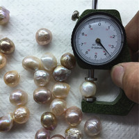 Perles d'eau douce Edison baroques à fort lustre, qualité AA, 10-12 mm, couleurs mélangées rose, violet, blanc, perles naturelles en vrac, vente en gros