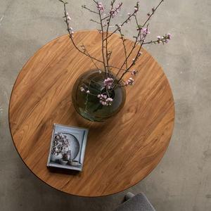 Custom Modern Rustic Eco-Friendly Oak Round <b>Dining</b> <b>Table</b> for Home and Hotel Use - Product Image 1