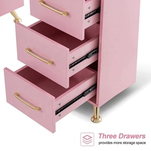 Moderno Salón <span class=keywords><strong>de</strong></span> Arte portátil Rosa tecnología uñas escritorio muebles manicura uñas mesas - Product Image 6