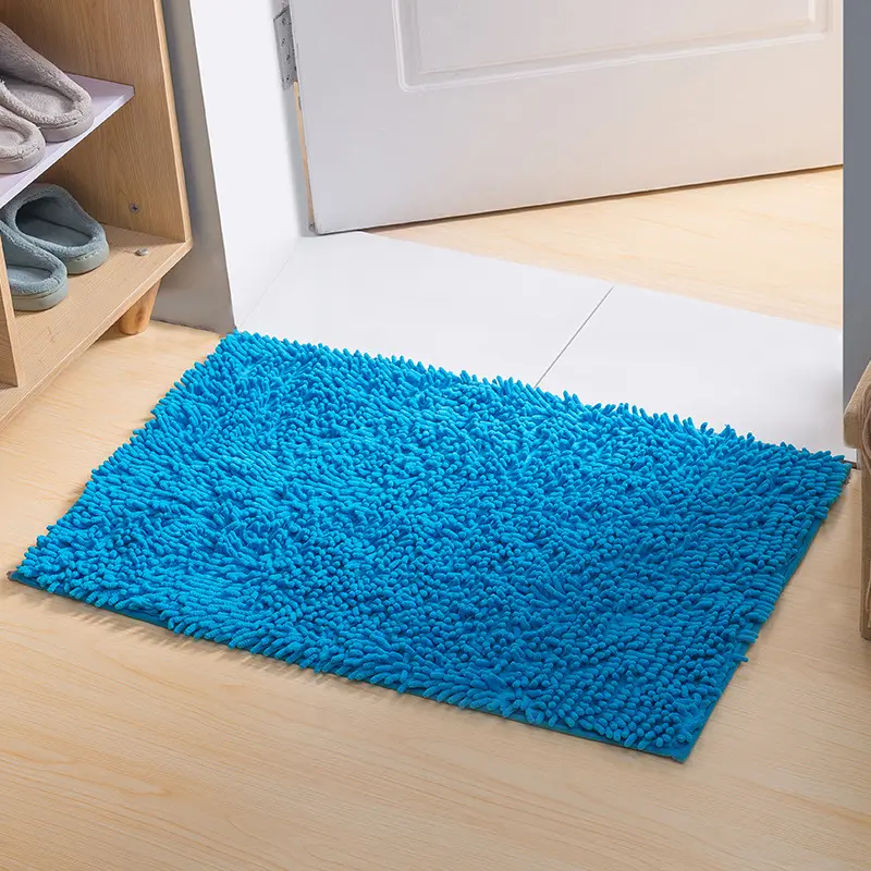 Wholesale manufacturers chenille bedroom kitchen living room carpet bathroom non-slip floor mats door mats absorbent foot mats