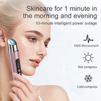 Appareil de beauté pour la maison, masseur oculaire vibrant, chaud et froid, baguette anti-poches pour les yeux secs, réduction des poches et des cernes