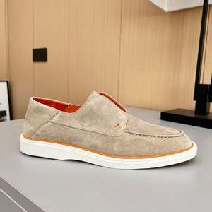 <span class=keywords><strong>Scarpe</strong></span> Casual da uomo di fascia alta da passeggio all'ingrosso mocassini in vera pelle con suola spessa un piede con pelle scamosciata di mucca Plus Size - Product Image 1