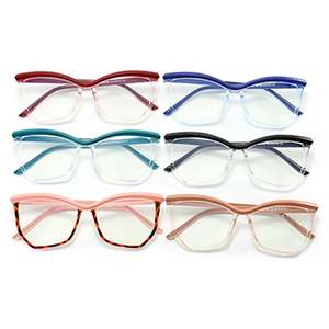 Gafas Ópticas con Logotipo Personalizado, Estilo Vintage 2025, Coloridas, Anti Luz Azul, Montura Grande, Ojo de Gato, para Mujer - Product Image 5