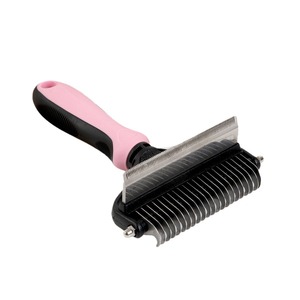 <b>Pet</b> Detangling Comb 2 In 1 Metal Blade For Dog Cat Hair Removal Grooming Tool - Product Image 5