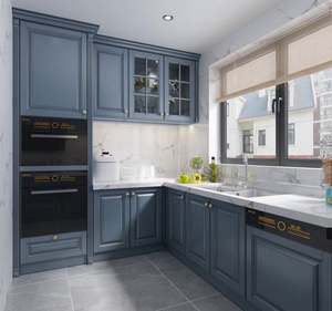 Cuisine modulaire laquée blanc mat au prix d'usine, armoires de cuisine modernes, armoires de cuisine avec accessoires - Product Image 3