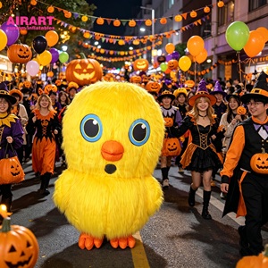 Disfraz <span class=keywords><strong>de</strong></span> Mascota <span class=keywords><strong>de</strong></span> Pollito Amarillo <span class=keywords><strong>Inflable</strong></span> Personalizado para <span class=keywords><strong>Alquiler</strong></span> en Eventos - Product Image 1