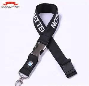 Enterprise business promotion neck lanyard ,silkscreen printing double polyester lanyard