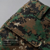 Combinaison tactique de combat en tissu ripstop durable, camouflage numérique jungle, avec logo personnalisé, pour l'entraînement en extérieur, vente en gros
