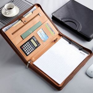 Carpeta Organizadora de Viaje de Piel Sintética con Anillas, Bloc de Notas, Cierre de Cremallera, Portafolio para Documentos, Presentación con Logotipo Personalizado, Regalos - Product Image 4