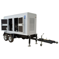 Générateur diesel robuste de type remorque 6075 kVA, groupe électrogène fiable refroidi par eau pour conditions de travail industrielles intensives