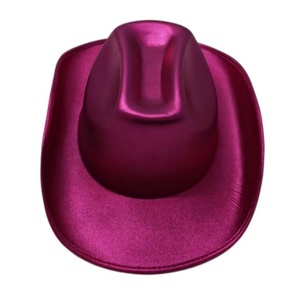 หมวกคาวบอยสีเมทัลลิกเงางาม สีเงิน สีทอง สีม่วงแดง สไตล์ภาพลักษณ์ทันสมัย พร้อมสำหรับการเดินทาง เหมาะสำหรับทั้งชายและหญิง หมวกแฟนซีสำหรับงานปาร์ตี้สละโสด - Product Image 6