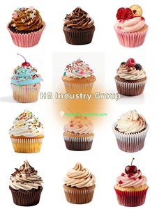 Máy làm bánh tự động hoàn toàn 2025 HG, dây chuyền sản xuất bánh cupcake, thiết bị nướng bánh cho tiệm bánh - Product Image 3