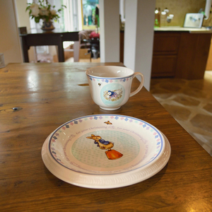 <b>White</b> High-Temperature Ceramic Kids' Cartoon Animal Pattern Tea <b>Cups</b> <b>and</b> <b>Saucers</b> - Product Image 5