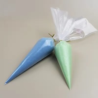 Pochette transparente épaissie à 3 coins, gaufrée, de qualité alimentaire, jetable, pour la pâtisserie et les aliments en conserve (PE)