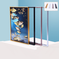 Personnaliser n'importe quelle taille simple cadre photo en métal en alliage d'aluminium pour photos moulage d'encadrement mural