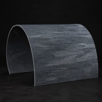 Revêtement mural flexible en quartz souple à texture vague ondulée MCM, panneau de carrelage pliable moderne et classique, imperméable, pour salon, salle de sport