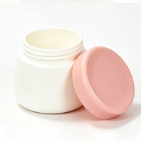 Pots en plastique PP ronds et mignons personnalisables avec logo, 15g, 30g, 50g, vides, pour crèmes cosmétiques, avec couvercles colorés, pour crème visage et mains