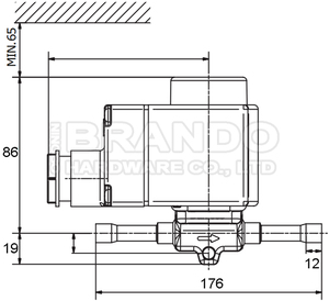 032L8100 032L8101 EVR 15 5/8 ''ODF Solder NC Válvula solenoide para refrigeración DC12V DC24V AC110V AC220V - Product Image 2