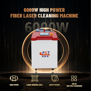 Machine <span class=keywords><strong>de</strong></span> nettoyage au laser à fibre <span class=keywords><strong>de</strong></span> haute productivité 6000W pour le nettoyage des couches d'oxyde des soudures en acier inoxydable et en <span class=keywords><strong>aluminium</strong></span> - Product Image 2
