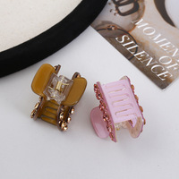 Pince à cheveux FANXING en acétate de haute qualité, élégante et polyvalente, avec strass multicolores, personnalisable pour femme