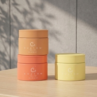Vente en gros de pots ronds en plastique PET de 4oz à 8oz Crème pour le visage recyclée Soins des cheveux Cosmétiques pour les soins de la peau Matériau cosmétique vide écologique