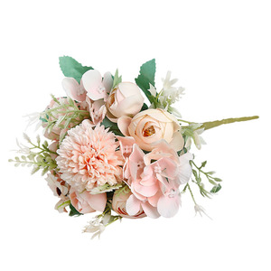 Sfera di Fiori Artificiali, Decorazione da Giardino con Rose Bianche <span class=keywords><strong>e</strong></span> Verdi, Centrotavola Finto per Matrimoni, Feste <span class=keywords><strong>e</strong></span> Casa - Product Image 5
