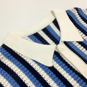 2024 nuova moda maglieria Custom Logo Oem & Odm Open <span class=keywords><strong>Polo</strong></span> scollo a V maniche corte maglia maglia maglia maglia <span class=keywords><strong>Polo</strong></span> T Shirt <span class=keywords><strong>Pullover</strong></span> - Product Image 6