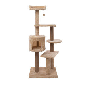 Eco-Friendly Interactive Multi-Level <b>Cat</b> Tree Sustainable Plush Wood Sisal Classic Simple Design 6 <b>Scratching</b> <b>Posts</b> Free Toys - Product Image 5