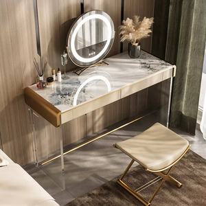 2025 nouvelles arrivées de conception simple chambre atmosphérique en bois blanc maquillage <span class=keywords><strong>coiffeuse</strong></span> - Product Image 4