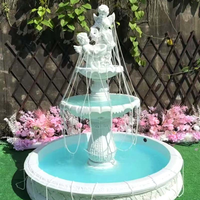 Fontaine d'eau décorative pour jardin, fontaine d'intérieur pour la maison, élément aquatique de jardin pour la décoration de mariage et les fournitures