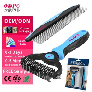 ODPC Professional Stainless Steel Open Knot <strong>Pet</strong> Dematting Comb Grooming <strong>Brush</strong> for Long Haired Dogs and Cats Factory Wholesale - Product Image 1
