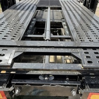 Semi-remorque porte-voitures à double étage 2, 3 ou 4 essieux, robuste, pour 6 à 12 véhicules
