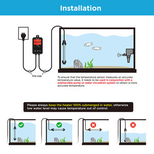 100W-3000W Digitaal Display Titanium Roestvrijstalen Dompelboiler Aquarium Temperatuurregelaar Voor Aquaria - Product Image 6