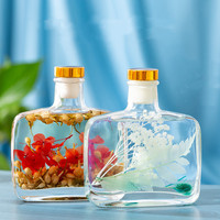 Huaming Diffuseur de parfum romantique pour la Saint-Valentin, flacon en verre, fabricant d'huiles essentielles, Ari Fresher 350ML, bâtonnets de fleurs