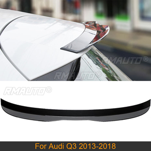 Aileron de toit arrière pour Audi Q3 2013-2018, becquet de coffre arrière en ABS noir brillant - Product Image 1