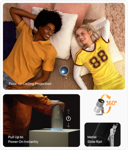 Vidéoprojecteur Portable XGIMI <span class=keywords><strong>MOGO</strong></span> 4 Triple Laser 550 Lumens avec GTV et Haut-Parleurs Harman Kardon, Projecteur Intelligent à Autofocus/Correction de Trapèze - Product Image 5