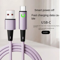 Câble USB A vers Type-C tressé, cordon de charge rapide, câble de données USB C, chargeur pour téléphone, tablette, batterie externe, ordinateur portable