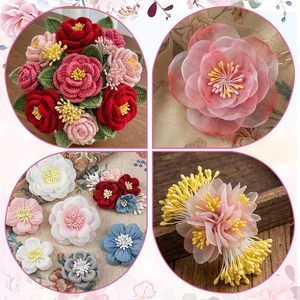 อุปกรณ์ตกแต่งแกนดอกไม้สีรุ้ง สไตล์เกาหลี ประดับมุกและกลิตเตอร์ 3 แบบ ให้ความหรูหรา ยกระดับงาน DIY ของคุณ - Product Image 3