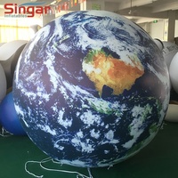 Ballons gonflables de planète de terre de système solaire de PVC balles de planète de terre pour la décoration