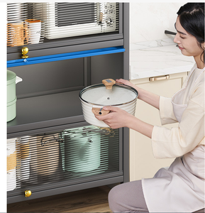 Estantes de almacenamiento giratorios para cocina, organizador extraíble de varias capas, ruedas rodantes con cartón de Metal de 5 niveles - Product Image 4