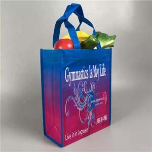 Sac tissé sac fourre-tout laminé sacs fourre-tout en toile avec logo imprimé personnalisé laminé non tissé fourre-tout Shopping Ba - Product Image 3