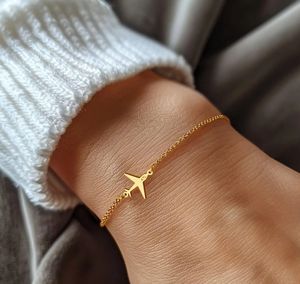 Jietao مخصص مسافر النساء السفر مجوهرات مستوحاة من الذهب طائرة طيار قلادة طائرة هدية مضيفة طيران لها - Product Image 3